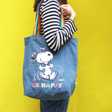 Disaster Peanuts Stonewash Tote - Be Happy 14319